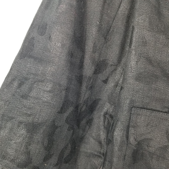 Jones NY Womens 100% Linen Blazer Jacket Size 6 Black Button Breathable Neutral - Picture 6 of 9